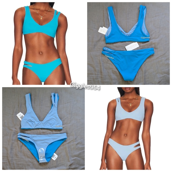L*Space One Wave Top Breakers Bottoms Bikini Set - Picture 1 of 11